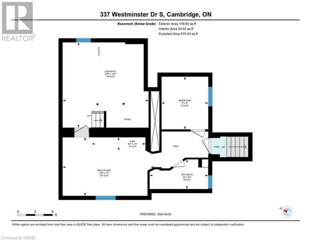 337 Westminster Drive S, House other with 3 bedrooms, 3 bathrooms and 6 parking in Cambridge ON | Image 41