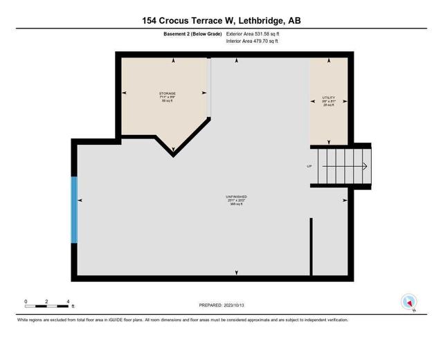 154 Crocus Terrace W, House detached with 2 bedrooms, 2 bathrooms and 2 parking in Lethbridge AB | Image 39