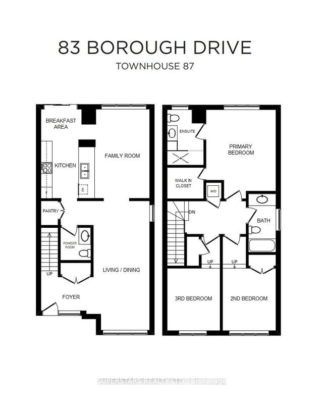th87 - 83 Borough Dr, Townhouse with 3 bedrooms, 3 bathrooms and 2 parking in Toronto ON | Image 24