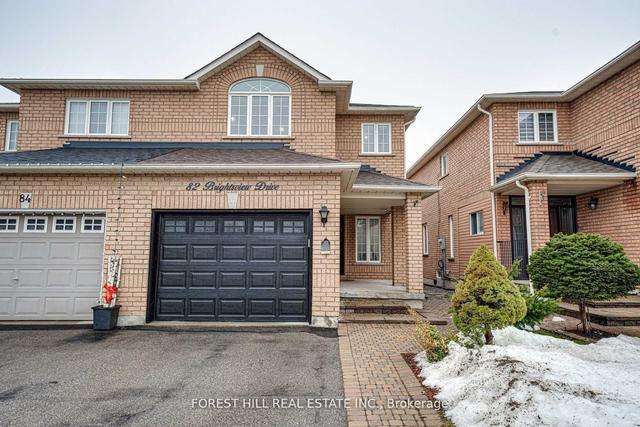82 Brightsview Dr, House semidetached with 3 bedrooms, 4 bathrooms and 3 parking in Richmond Hill ON | Image 1