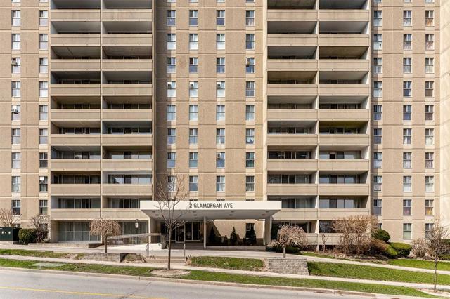 216 - 2 Glamorgan Ave, Condo with 2 bedrooms, 1 bathrooms and 1 parking in Toronto ON | Image 1