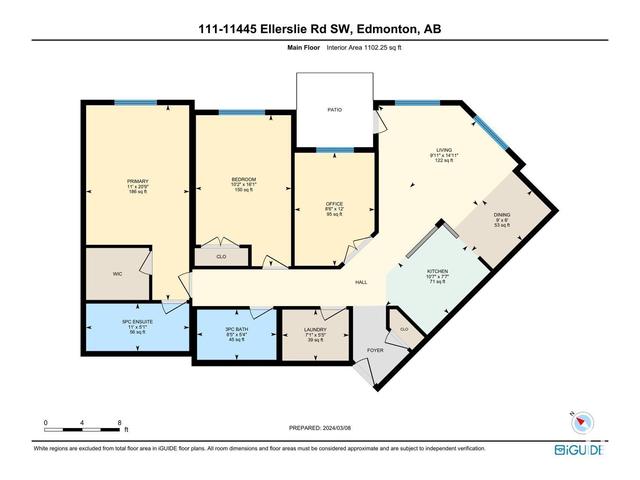 111 - 11445 Ellerslie Rd Sw, Condo with 2 bedrooms, 2 bathrooms and 1 parking in Edmonton AB | Image 28