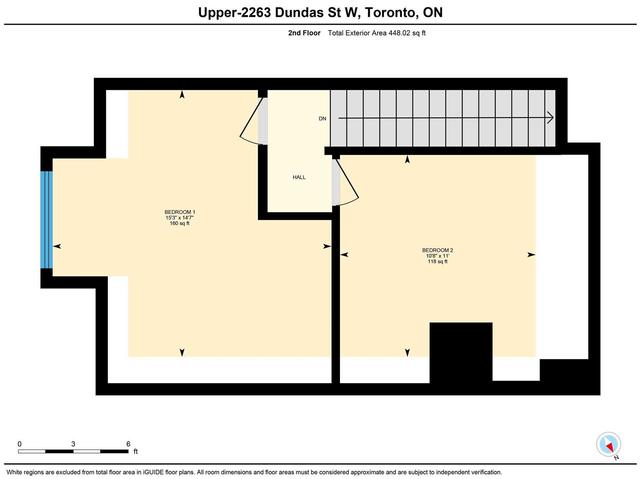 upper - 2263 Dundas St W, Condo with 2 bedrooms, 1 bathrooms and 0 parking in Toronto ON | Image 11