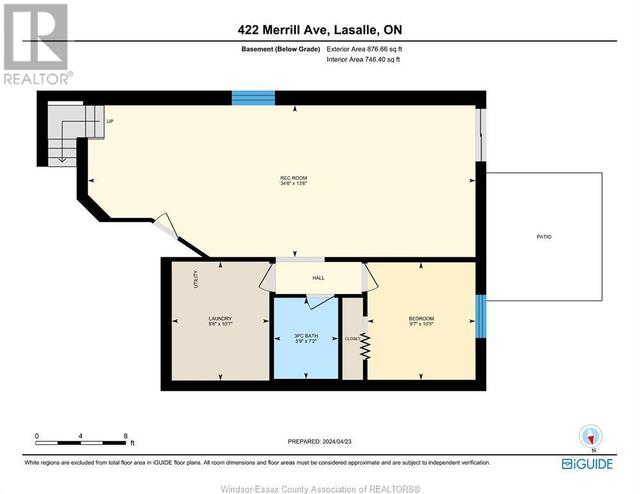 422 Merrill, House semidetached with 3 bedrooms, 2 bathrooms and null parking in LaSalle ON | Image 35