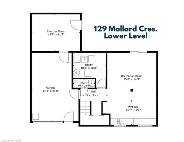 129 Mallard Crescent, House detached with 3 bedrooms, 1 bathrooms and 5 parking in Waterloo ON | Image 36