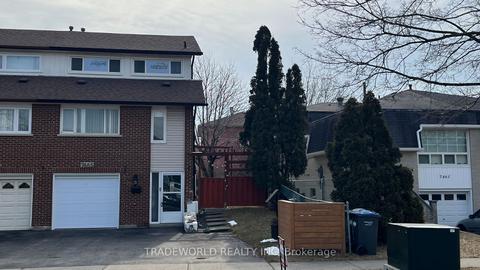 7465 Bybrook Dr, House semidetached with 3 bedrooms, 2 bathrooms and 3 parking in Mississauga ON | Card Image