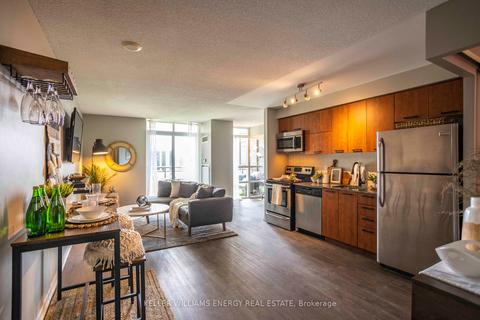 811 - 38 Joe Shuster Way, Condo with 2 bedrooms, 1 bathrooms and 1 parking in Toronto ON | Card Image