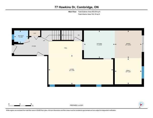 77 Hawkins Dr, House semidetached with 5 bedrooms, 3 bathrooms and 3 parking in Cambridge ON | Image 28