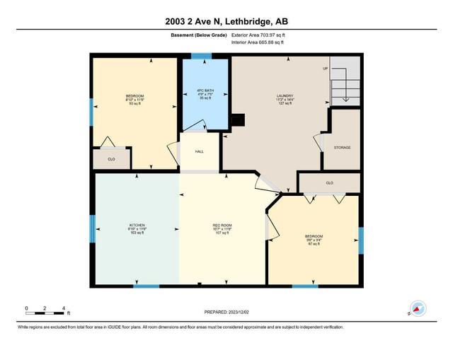2003 2 Avenue N, House detached with 4 bedrooms, 2 bathrooms and 1 parking in Lethbridge AB | Image 26