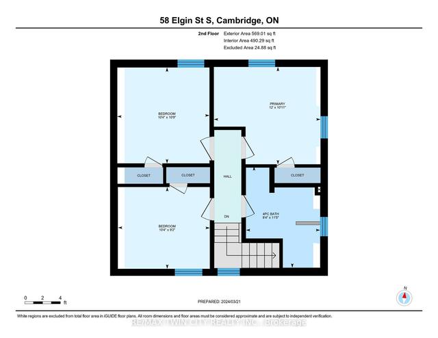 58 Elgin St S, House detached with 3 bedrooms, 1 bathrooms and 4 parking in Cambridge ON | Image 25