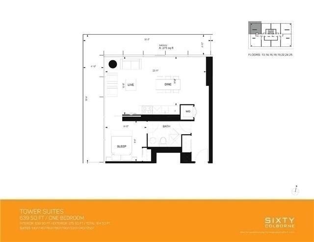 1207 - 60 Colborne St, Condo with 1 bedrooms, 1 bathrooms and null parking in Toronto ON | Image 19
