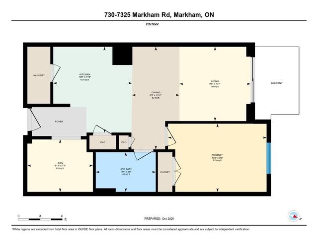 730 - 7325 Markham Rd, Condo with 1 bedrooms, 1 bathrooms and 1 parking in Markham ON | Image 15