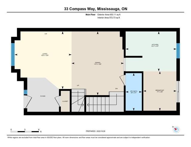 33 Compass Way, Townhouse with 3 bedrooms, 2 bathrooms and 3.5 parking in Mississauga ON | Image 30