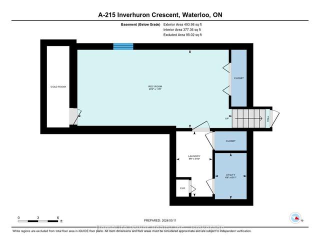 215 a Inverhuron Cres, House semidetached with 3 bedrooms, 2 bathrooms and 3 parking in Waterloo ON | Image 35