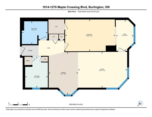 1014 - 1270 Maple Crossing Blvd, Condo with 1 bedrooms, 1 bathrooms and 1 parking in Burlington ON | Image 30