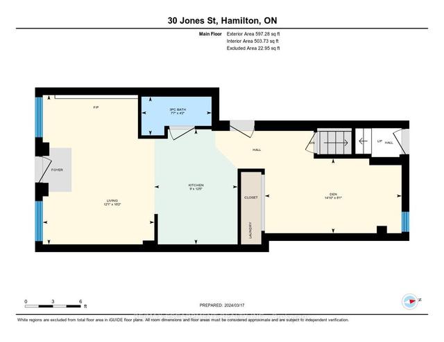 30 Jones St, House detached with 1 bedrooms, 2 bathrooms and 2 parking in Hamilton ON | Image 20