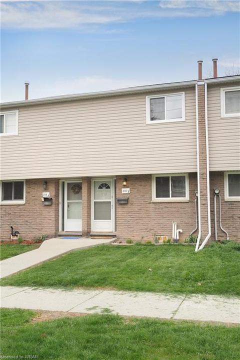 b - 318 Bluevale Street N, House attached with 2 bedrooms, 1 bathrooms and 1 parking in Waterloo ON | Card Image