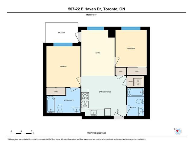 507 - 22 East Haven Dr, Condo with 2 bedrooms, 2 bathrooms and 1 parking in Toronto ON | Image 21