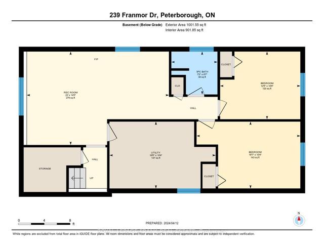 239 Franmor Dr, House detached with 2 bedrooms, 2 bathrooms and 3 parking in Peterborough ON | Image 35