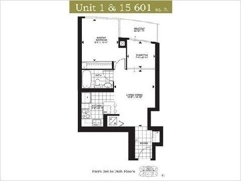 801 - 18 Holmes Ave, Condo with 1 bedrooms, 1 bathrooms and 1 parking in Toronto ON | Image 2