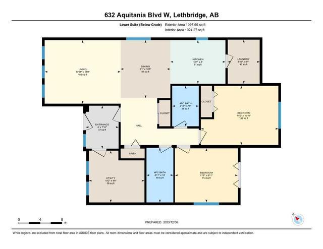 632 Aquitania Boulevard W, House detached with 5 bedrooms, 4 bathrooms and 3 parking in Lethbridge AB | Image 30
