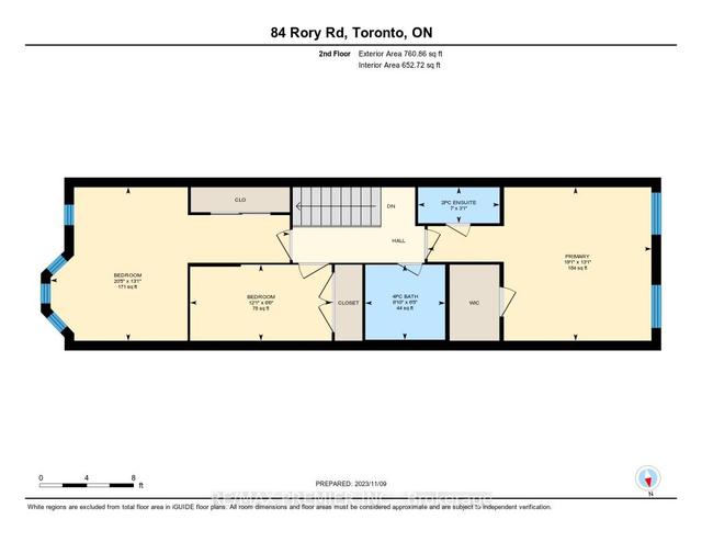 84 Rory Rd, House attached with 3 bedrooms, 4 bathrooms and 4 parking in Toronto ON | Image 22