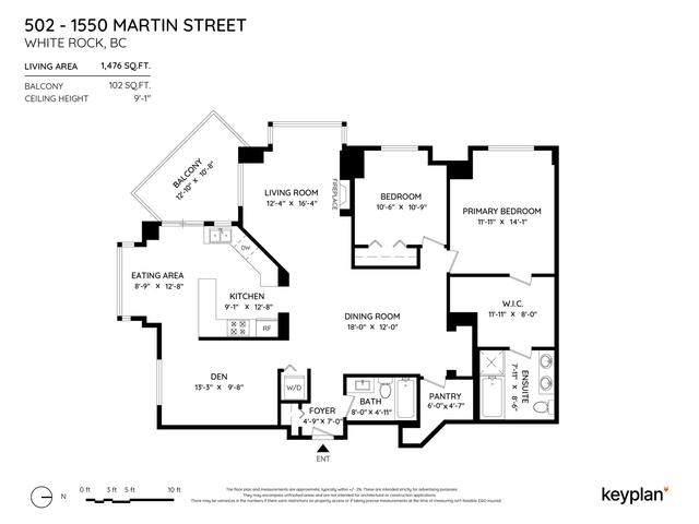 502 - 1550 Martin Street, Condo with 2 bedrooms, 2 bathrooms and 1 parking in White Rock BC | Image 37
