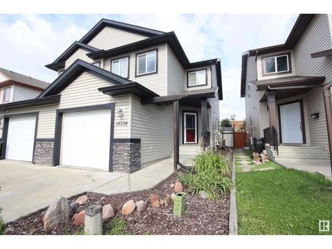 15136 33 St Nw, House semidetached with 3 bedrooms, 3 bathrooms and 2 parking in Edmonton AB | Card Image