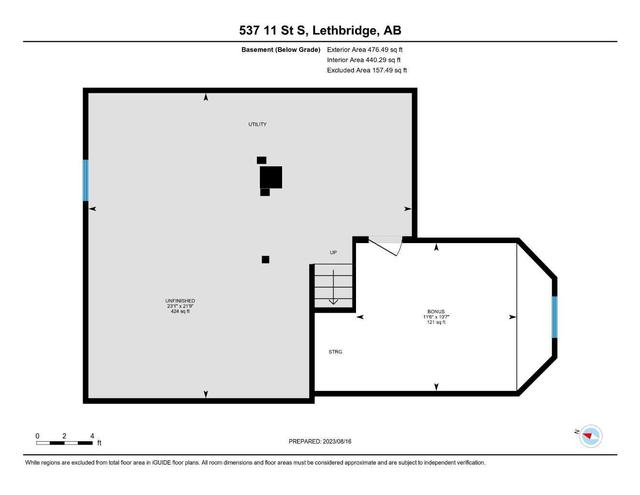 537 11 Street S, House detached with 2 bedrooms, 1 bathrooms and 1 parking in Lethbridge AB | Image 38