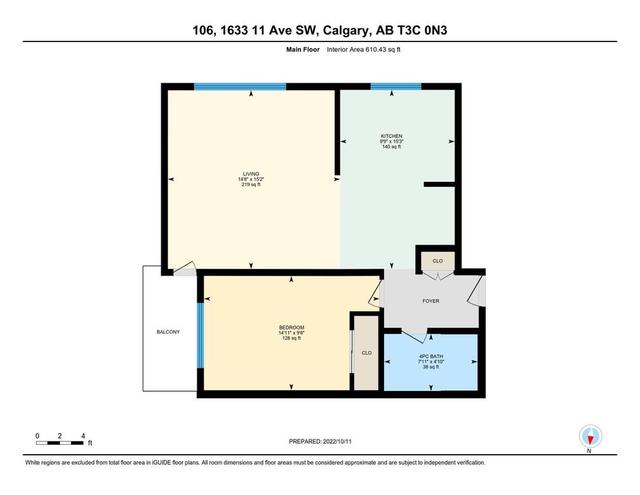 10 - 1633 11 Avenue Sw, Condo with 1 bedrooms, 1 bathrooms and null parking in Calgary AB | Image 15