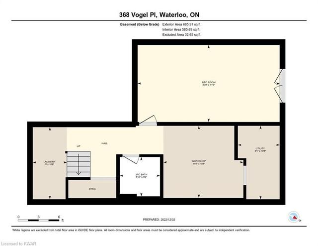368 Vogel Pl, House semidetached with 3 bedrooms, 3 bathrooms and 2 parking in Waterloo ON | Image 35
