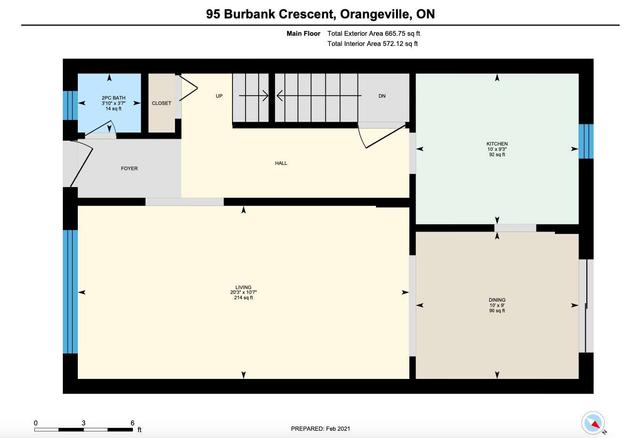 95 Burbank Cres, House semidetached with 4 bedrooms, 3 bathrooms and 4 parking in Orangeville ON | Image 30