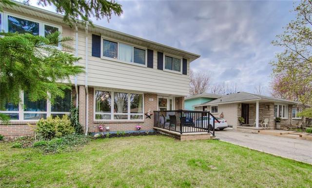 11 Ingleside Drive, House semidetached with 3 bedrooms, 1 bathrooms and null parking in Kitchener ON | Image 1