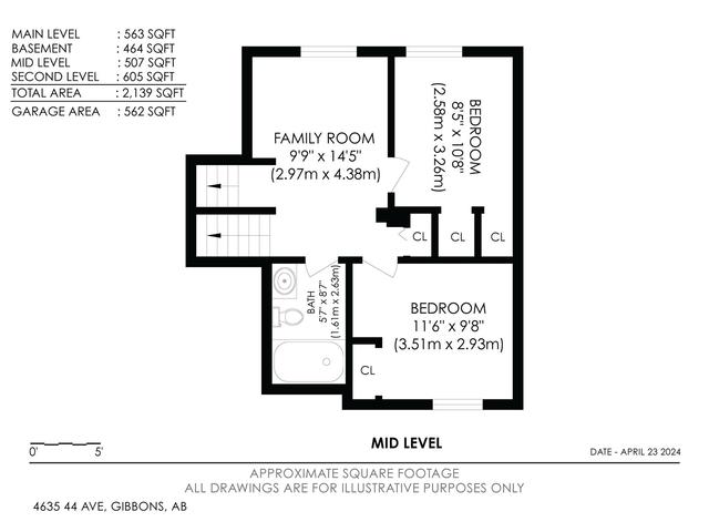 4635 44 Av, House detached with 5 bedrooms, 2 bathrooms and null parking in Gibbons AB | Image 61