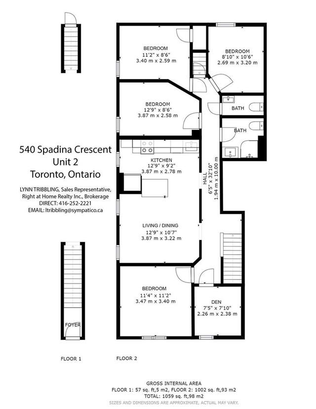 unit 2 - 540 Spadina Cres, House detached with 4 bedrooms, 2 bathrooms and 0 parking in Toronto ON | Image 22