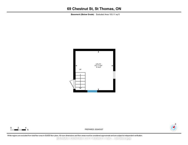 69 Chestnut St, House detached with 2 bedrooms, 1 bathrooms and 3 parking in St. Thomas ON | Image 20