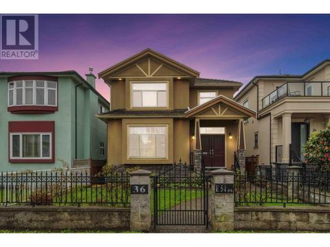36 E 54th Avenue, House detached with 6 bedrooms, 5 bathrooms and 4 parking in Vancouver BC | Card Image
