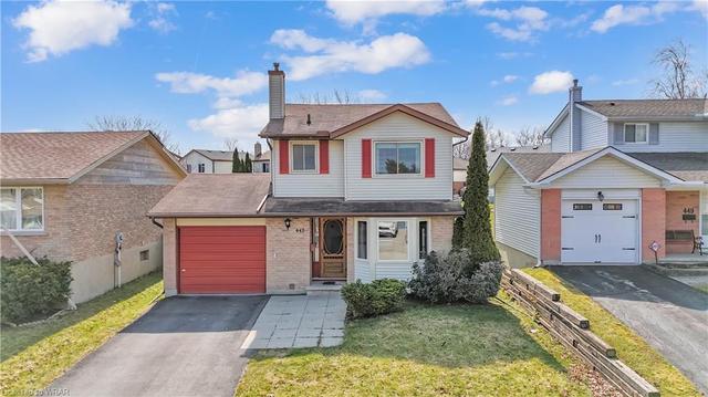 447 Ashby Court, House detached with 3 bedrooms, 1 bathrooms and 3 parking in Waterloo ON | Image 1
