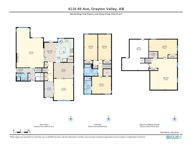 4116 49 Av, House detached with 4 bedrooms, 3 bathrooms and null parking in Drayton Valley AB | Image 43