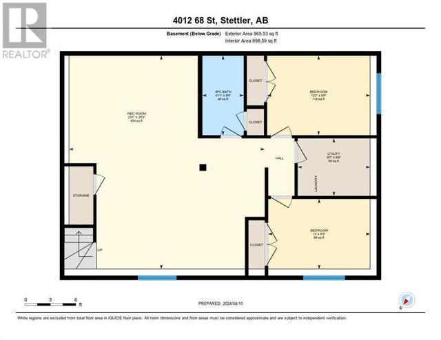 4012 68 Street, House semidetached with 4 bedrooms, 3 bathrooms and 2 parking in Stettler AB | Image 46