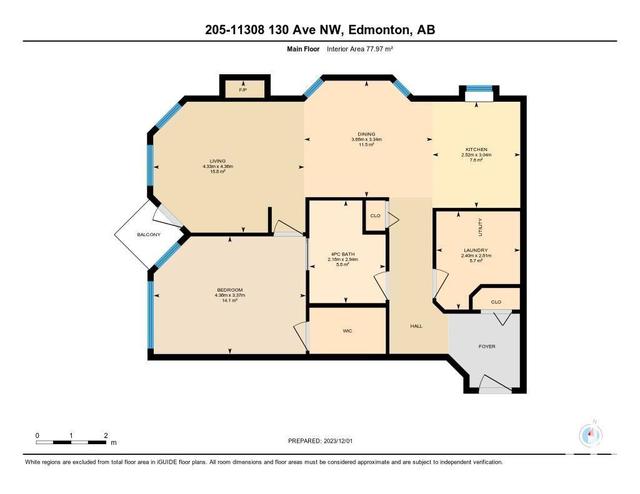 205 - 11308 130 Av Nw, Condo with 1 bedrooms, 1 bathrooms and null parking in Edmonton AB | Image 40