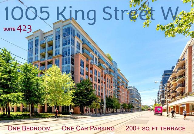423 - 1005 King St W, Condo with 1 bedrooms, 1 bathrooms and 1 parking in Toronto ON | Image 1