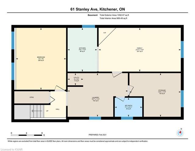 61 Stanley Avenue, House detached with 4 bedrooms, 2 bathrooms and 5 parking in Kitchener ON | Image 43