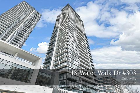 0303 - 18 Water Walk Dr, Condo with 3 bedrooms, 2 bathrooms and 2 parking in Markham ON | Card Image