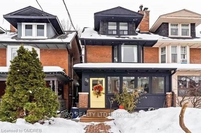 26 Ridley Gdns, House semidetached with 2 bedrooms, 3 bathrooms and 0 parking in Toronto ON | Image 1