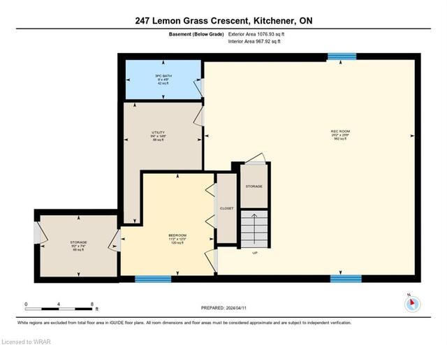 247 Lemon Grass Crescent, House detached with 5 bedrooms, 3 bathrooms and 5 parking in Kitchener ON | Image 42