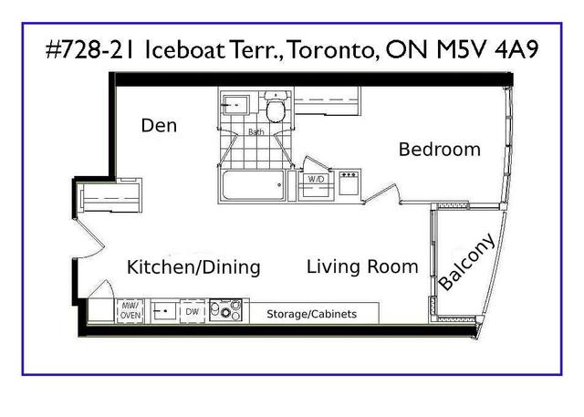 728 - 21 Iceboat Terr, Condo with 1 bedrooms, 1 bathrooms and 0 parking in Toronto ON | Image 15