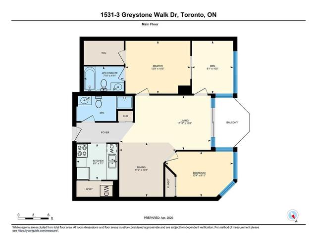 1531 - 3 Greystone Walk Dr, Condo with 2 bedrooms, 2 bathrooms and 1 parking in Toronto ON | Image 9