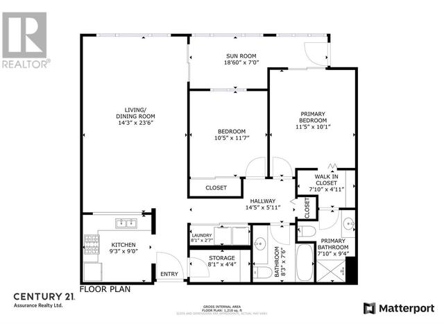 301 - 1045 Sutherland Avenue, Condo with 2 bedrooms, 2 bathrooms and 1 parking in Kelowna BC | Image 2