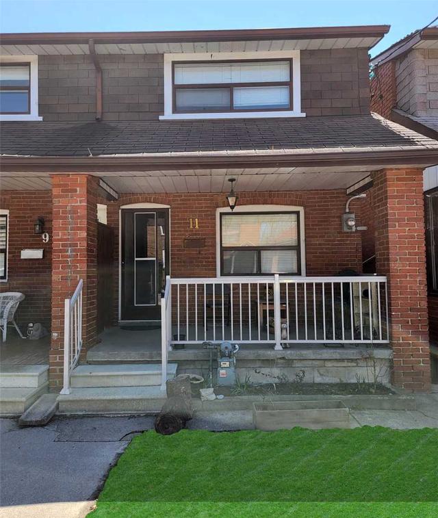 11 Hursting Ave, House semidetached with 3 bedrooms, 2 bathrooms and 2 parking in Toronto ON | Card Image